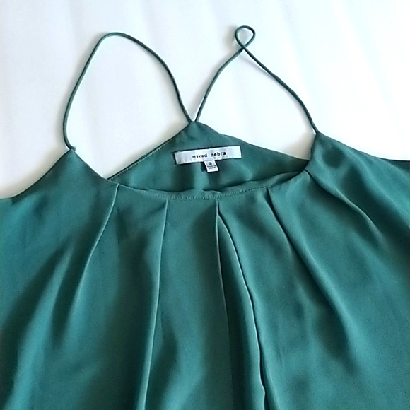 Naked Zebra Green Top Open Front S - Picture 5 of 8
